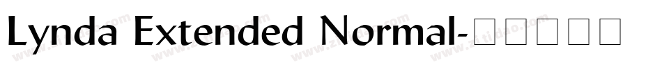 Lynda Extended Normal字体转换
